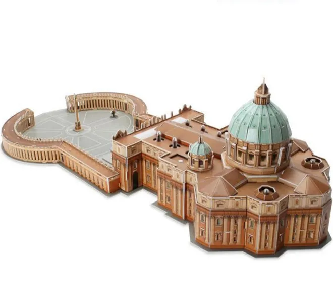 Ватикан Св. Петра василикабумажная 3D головоломка модель|Пазлы| |