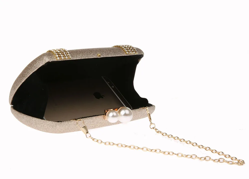 Champagne Chinese Women's bag Wedding Evening Bag Clutch handbag Bridal Party Purse Makeup Shoulder 1871-2 | Багаж и сумки