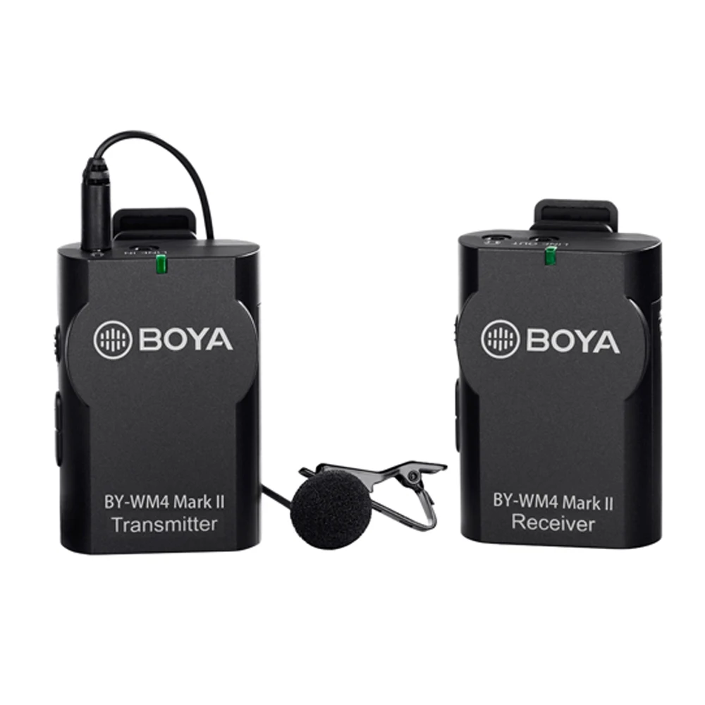 BOYA BY WM4 Mark II телефон Беспроводная микрофонная система для iPhone Android смартфон DSLR