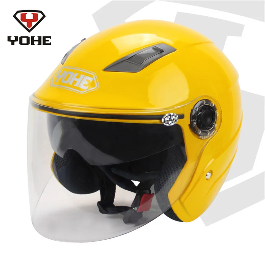 YOHE двойной козырек s m otorcycle открытый шлем для скутера Casque Casco Moto мотоциклетный