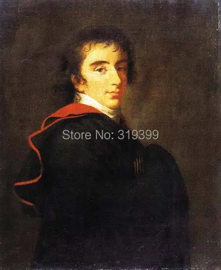 

Portrait-of-count-pavel-shuvalov-1799 by Louise elisжет Vigee Le Brown, картина маслом ручной работы на льняном холсте