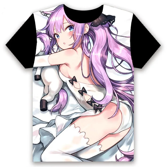 27 Мужская футболка Аниме игры Azur Lane akagi kaga illustrious Printed cosplay с коротким рукавом унисекс черные футболки топы Летняя одежда - Цвет: 27