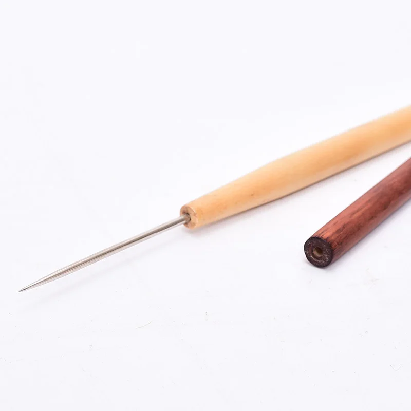 Дерево Нержавеющая сталь иглы Пробивание керамика Инструменты глины Скульптура