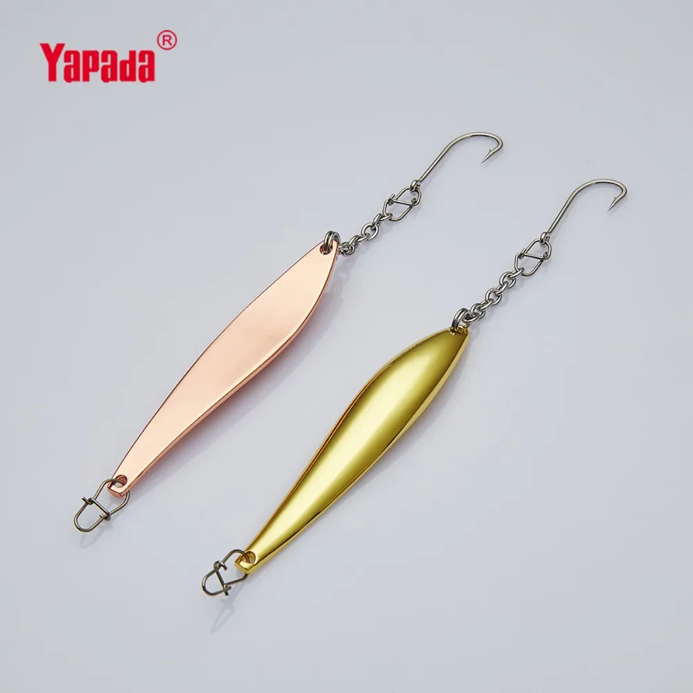 YAPADA Ice Fishing 515 гусеница 10 г 64 мм одиночный крючок многоцветная металлическая ложка