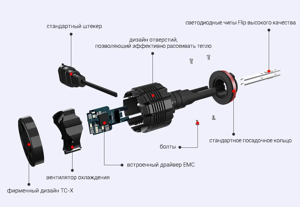 TC-X LED светодиодные лампы H1 H7 LED H11/H8/H9 H4/9003 9005/HB3 9006 /HB4 880/H27 7200LM 6000 К фары автомобиля ближний дальний свет противотуманные фары
