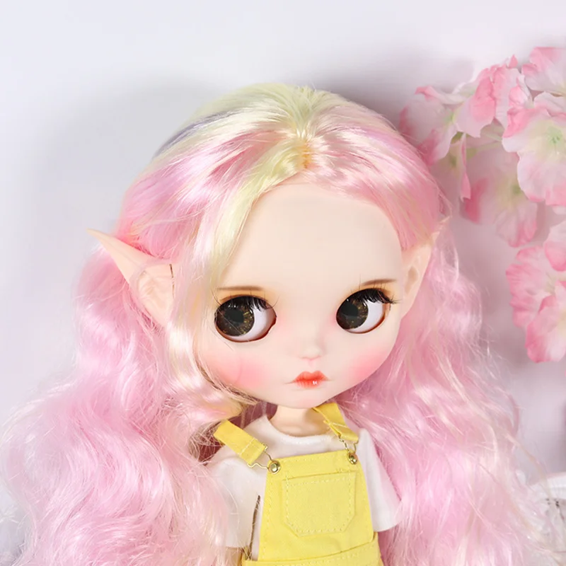 Кукла Blyth 1/6 эльф и человеческие пластиковые уши белые натуральный загар темная
