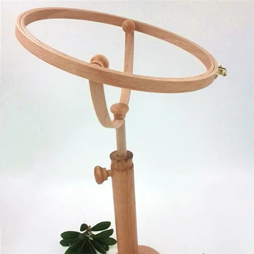 Dia24cm подставка для вышивания, деревянная стойка для вышивания крестиком, регулируемые настольные рамки, рамка для вышивания крестиком, вращающаяся на 360