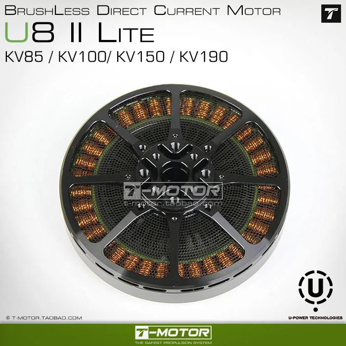 Ультралегкий T двигатель U8 II Lite KV85 KV100 KV150 KV190 бесщеточный для летательного