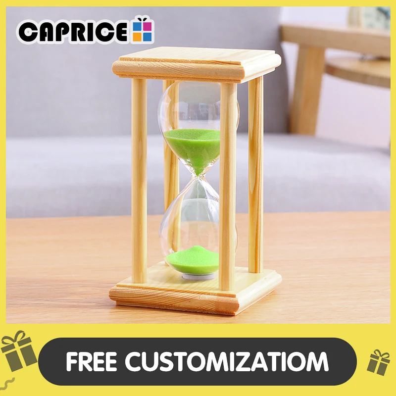 Часы с деревянным песочным стеклом часы бесплатной гравировкой время работы 15