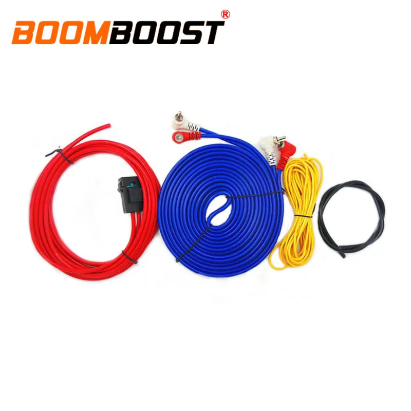 

Автомобильный аудиопровод, проводка, усилитель сабвуфера, 60 Вт, длина 4 м, профессиональные провода для установки динамиков, комплект кабеле...