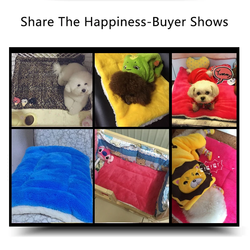 Petcircle 2017 big ПЭТ сна коврики чистый цвет с рисунком собачки и котика кровати для