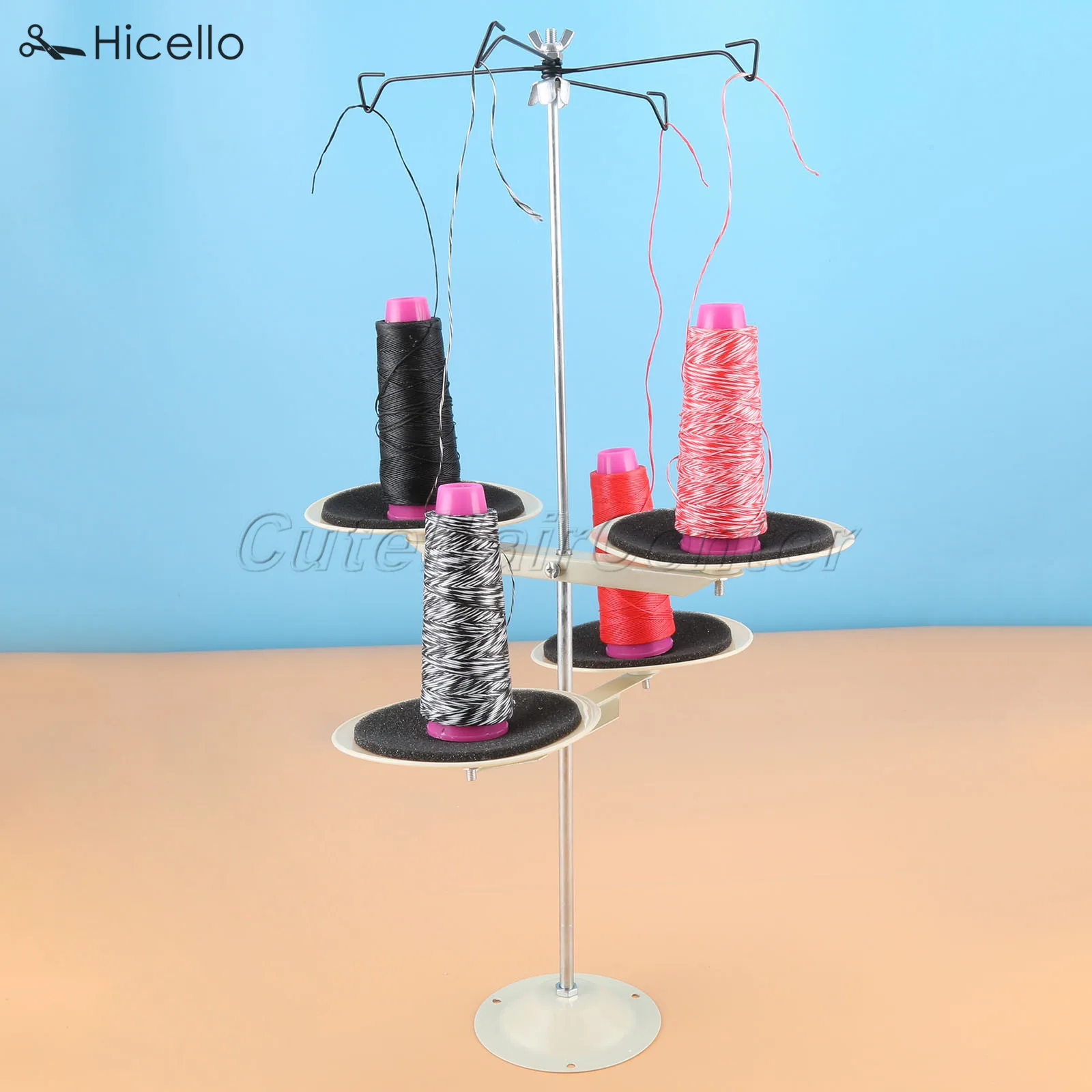 4 катушки ниток стенд промышленные швейные машины стеганые стойки трубы