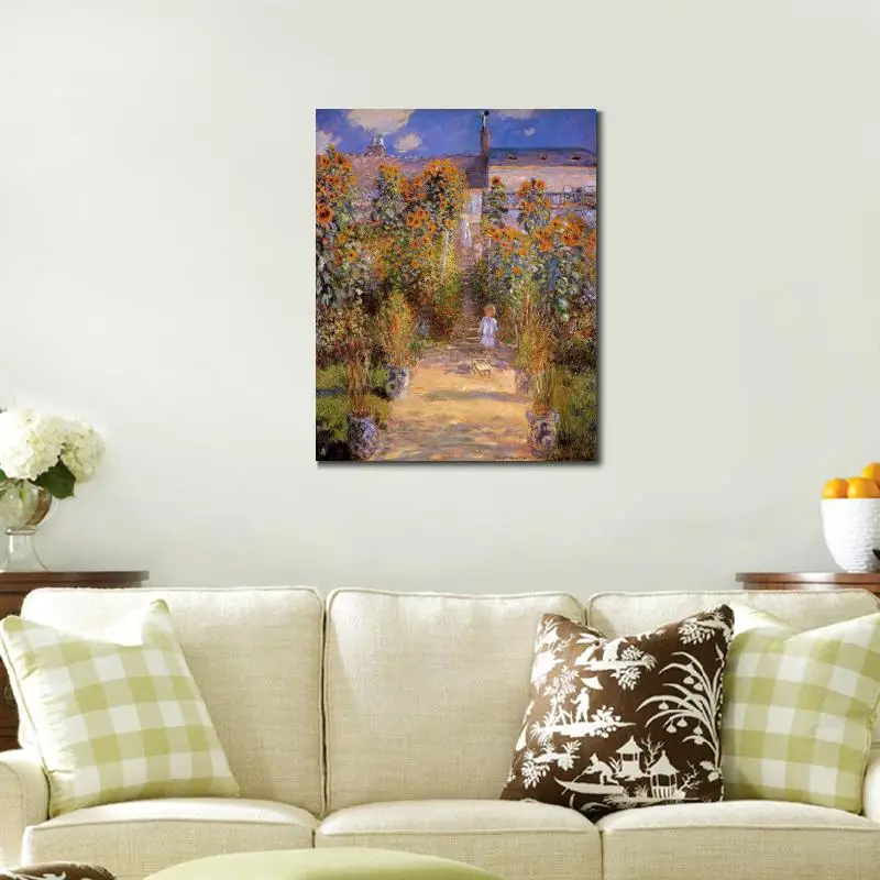 Высокое качество искусственные монеты сад в ветуэй масло на холсте ручная