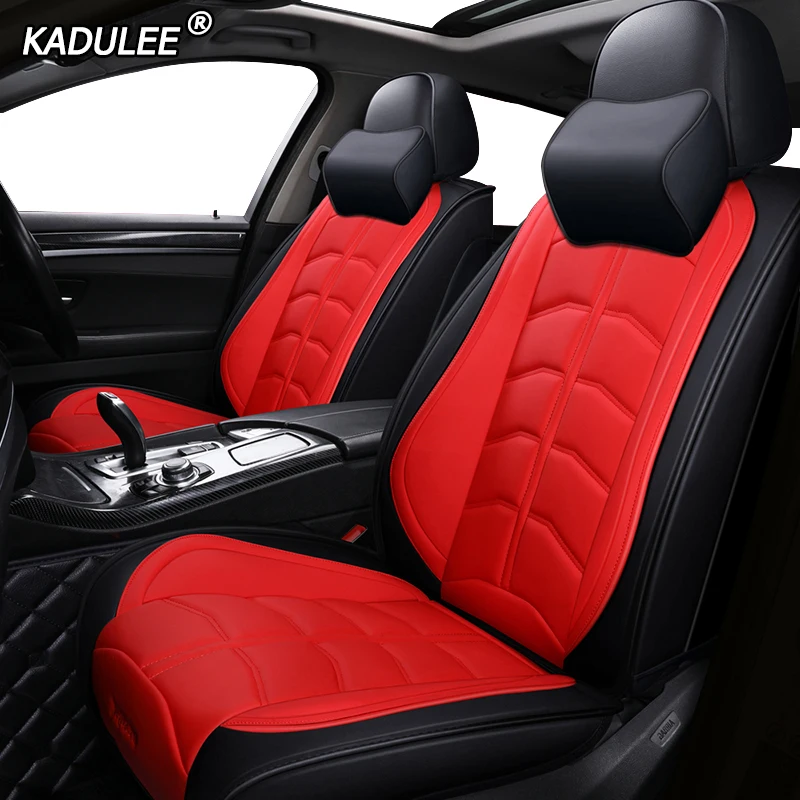 KADULEE Роскошный кожаный чехол для автокресла для kia ceed cerato k3 k4 k5 k9 sportage rio 3 4 soul sorento spectra аксессуары