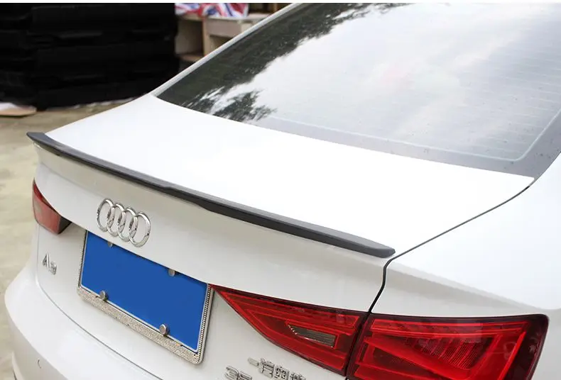 Спойлер для Audi A3 S3 v модель ABS материал заднего крыла автомобиля задний спойлер