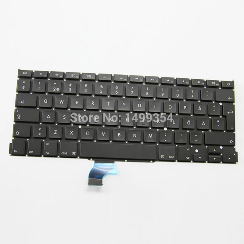 Оригинальная новая A1502 шведская клавиатура для Apple Macbook Pro Retina 13 ''шведская