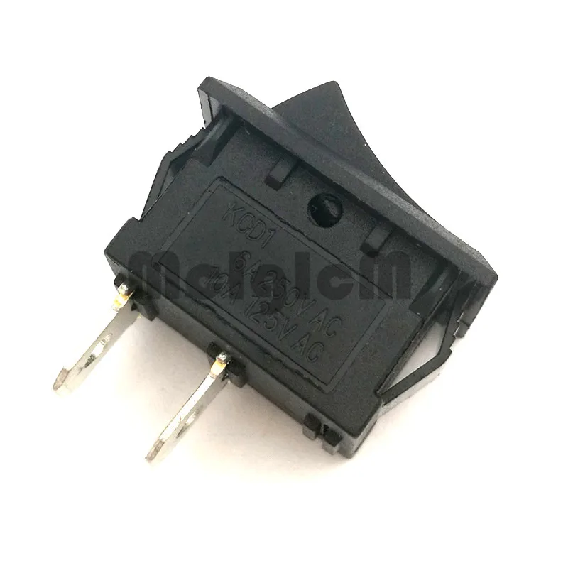 30 шт. Мини лодка кулисный переключатель 2 Pin ВКЛ ВЫКЛ 6A 250 В AC / 10A 125 15*21 мм I/O SPST