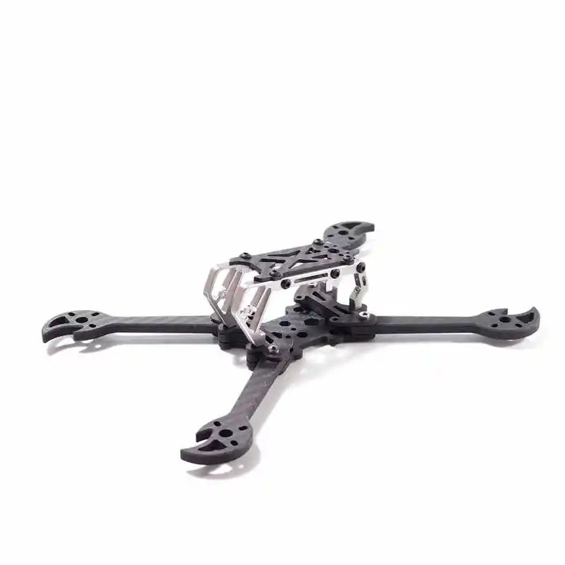 Titanium FLYWOO Краб 220 мм 5 дюймовый гоночный рама беспилотника комплект 5 мм карбоновый рычаг поддерживает RunCam Micro Swift для F3 F4 2204/2205/2206 двигателя - Цвет: Titanium