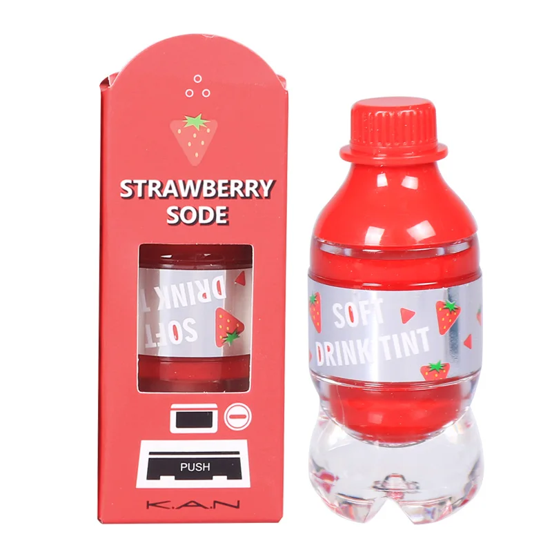strawberry Бренд K.A.N, лидер продаж, 5 цветов, тинт для губ, idol, мягкий напиток, тинт для губ, Стойкий матовый блеск для губ, милый жидкий карандаш для губ от производителя - Цвет: strawberry