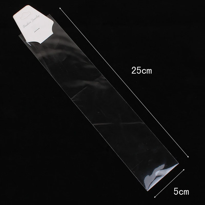 

200pcs/lot Clear Resealable Cellophane BOPP Bags 5x25cm /1.96x0.98" Transparent Opp Bag Packing Plastic Bags Self Adhesive Seal