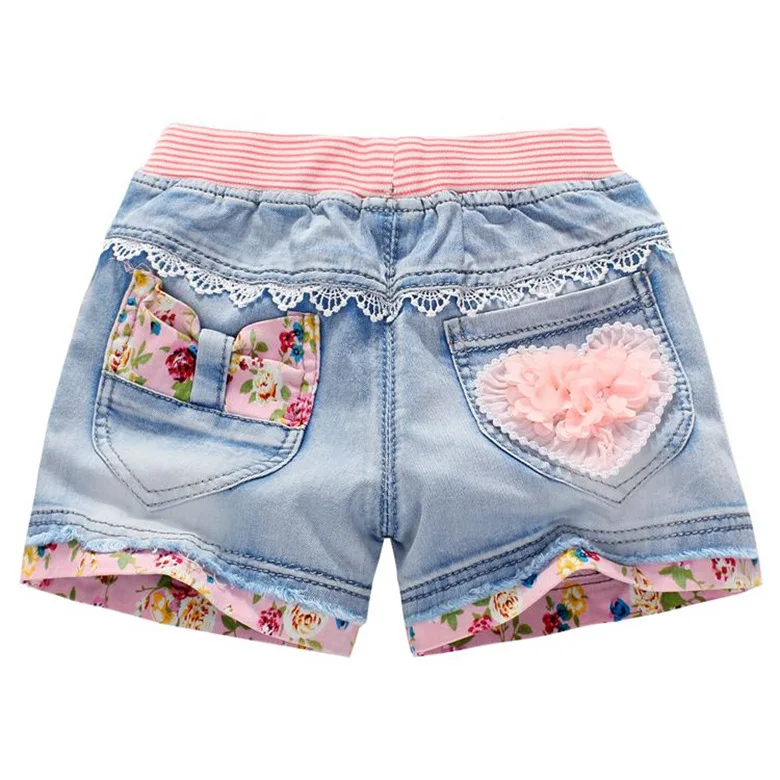 Summer Fashion Children Denim Shorts Baby Girls Cotton Sand Short Kids Girl Casual Jeans Shorts 3-12Yyears - Цвет: A001