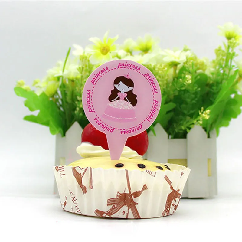 50 шт./упаковка бумажные топперы для мороженого и капкейков | Дом сад