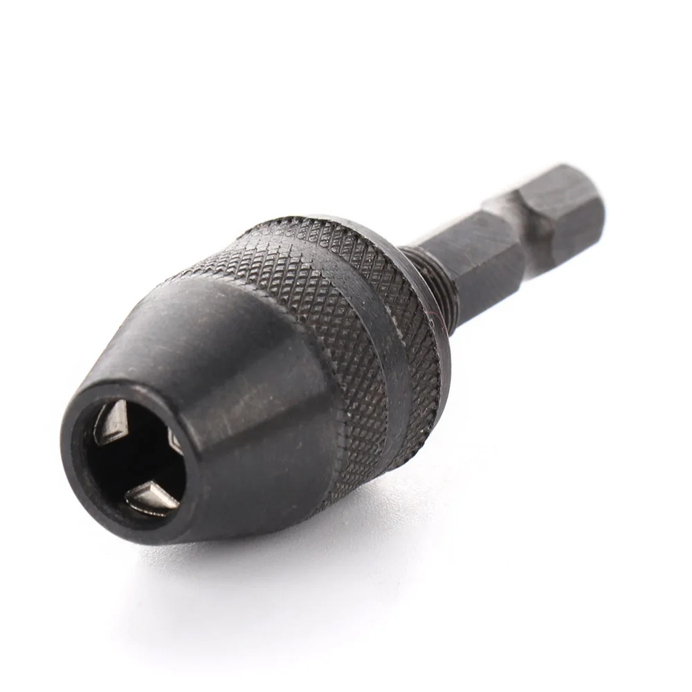 

0.5-4mm Keyless Chuck 1/4 Inch Hex Shank Drill Chuck Adapter Tool Part