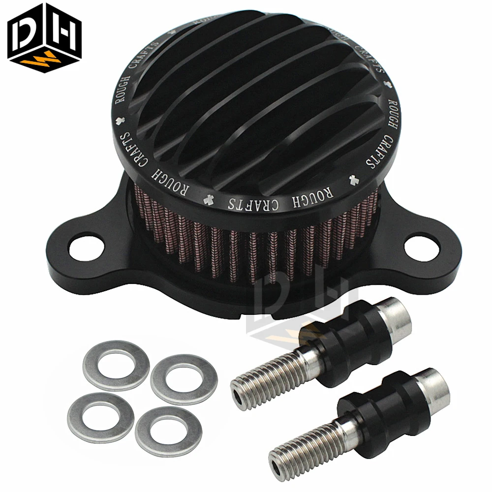 CNC Rough Crafts Air Cleaner + Intake Filter System Fits For Harley Sportster XL883 XL1200 X48 2004-2014 | Автомобили и мотоциклы