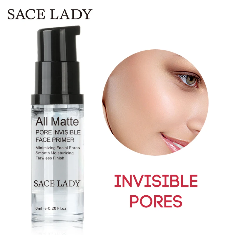 Основа для макияжа SACE LADY натуральная матовая основа невидимые поры стойкая