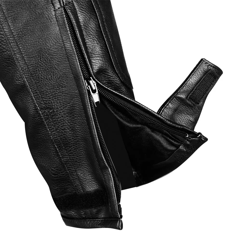 

DUHAN Motorcycle Pants Men Motorcross Trousers Riding Protective Waterproof Windproof PU Imitation Leather Racing Sports Pants