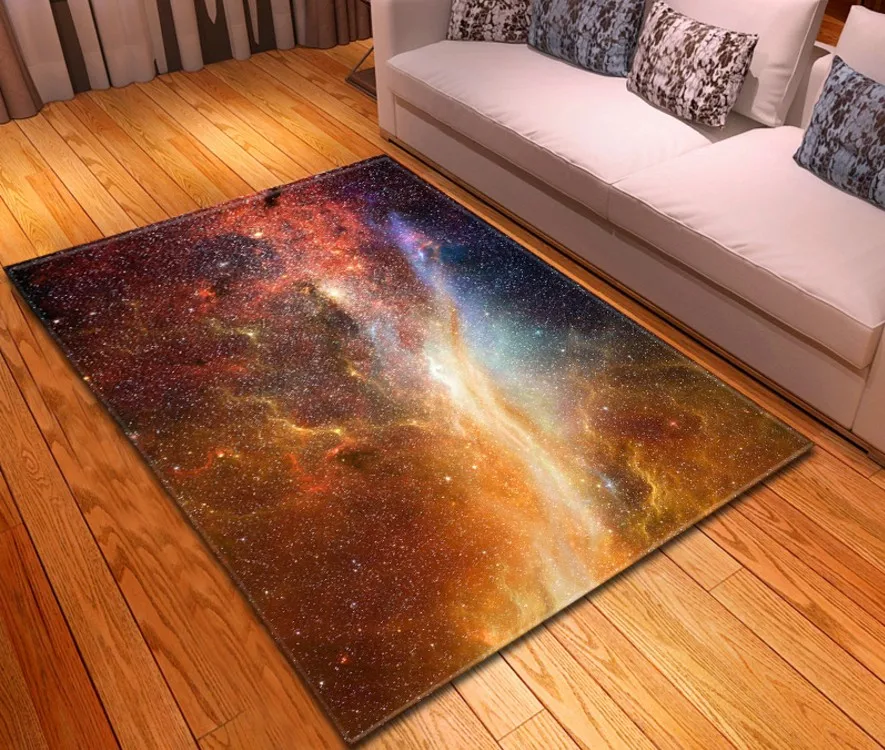18 Простой Таинственный Звездное ковер для гостинной спальни столовая rugs and carpets шелковистый для дома, гостиной Космический galaxy ковер - Цвет: 18