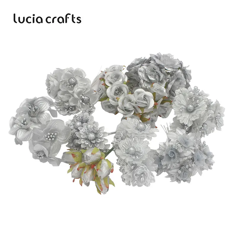 Lucia Crafts 30 шт. искусственные цветы букет для свадебной вечеринки Декор Цветы DIY