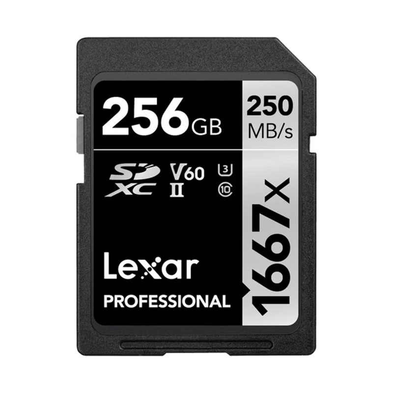 Карта памяти Lexar 1667X SD 64 ГБ 128 256 U3 V60 4K высокая скорость 250 м/с | Компьютеры и офис