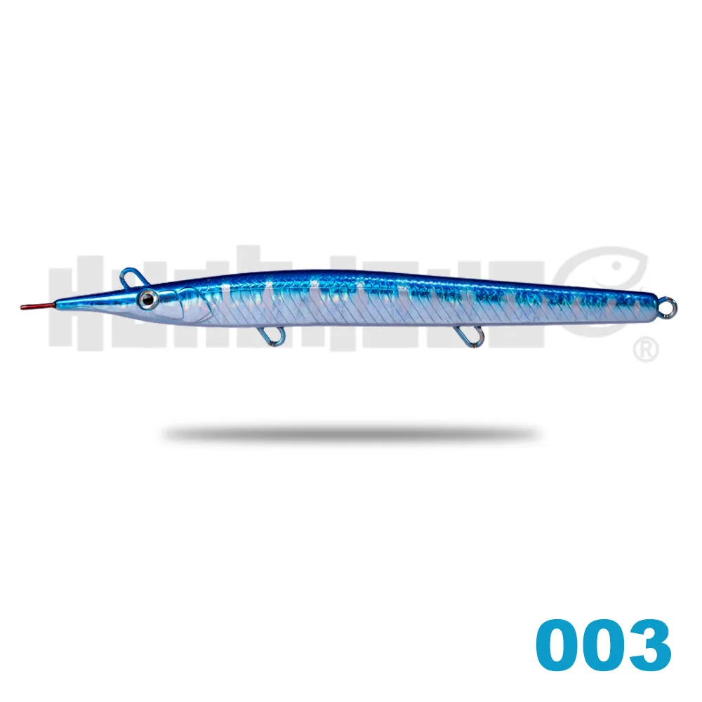 003 Hunthouse leurre stickbait игла карандаш морская жесткая приманка для рыбалки морской бас 140 мм/180 мм тонущий прыжок garfish sphyraena - Цвет: 003