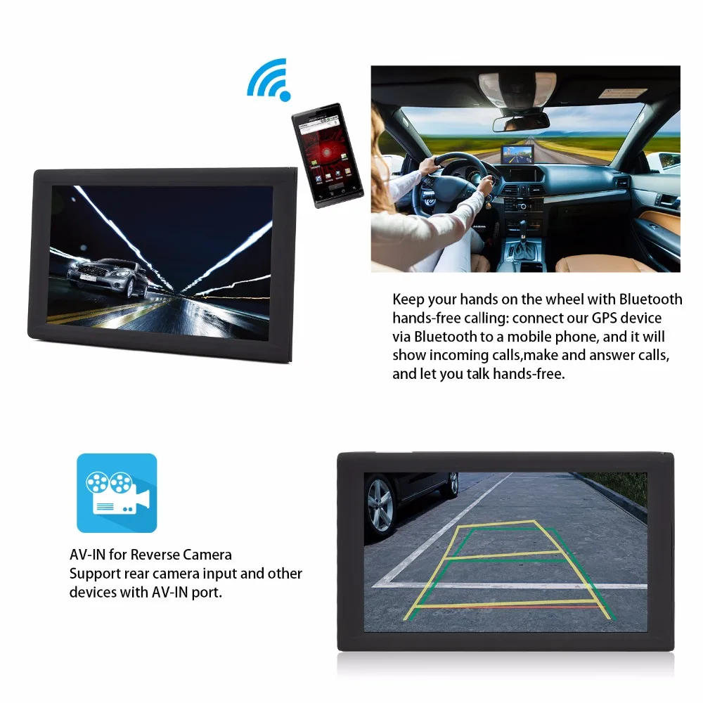 9 дюймов 2 в 1 грузовик gps DVR планшет навигационная система нагрузки новейшая карта