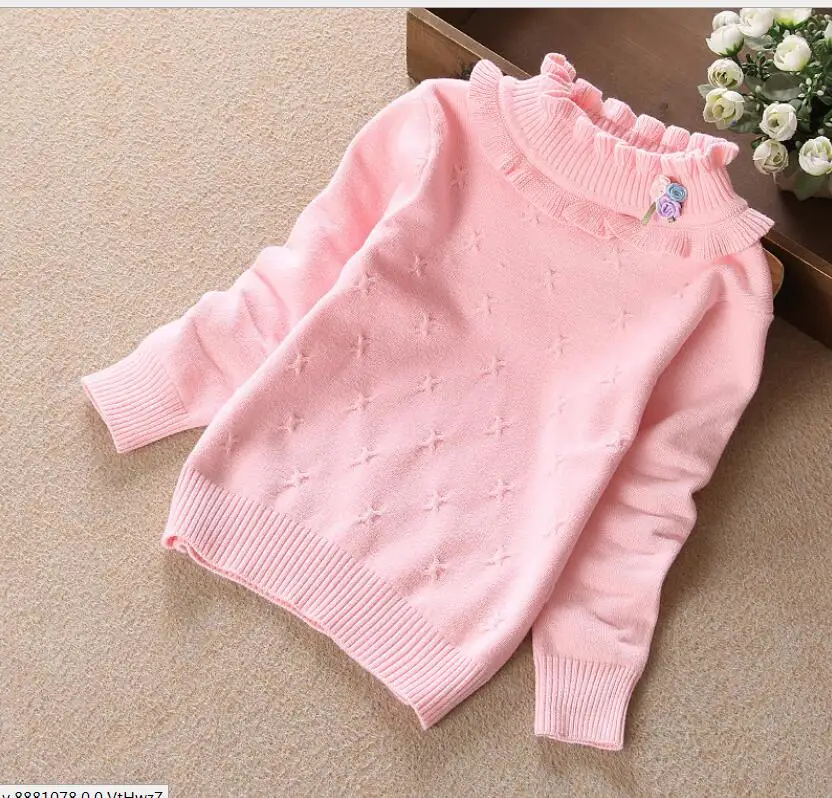 Новинка 2017 года осень-зима водолазки с длинным рукавом Пуловеры Детский свитер