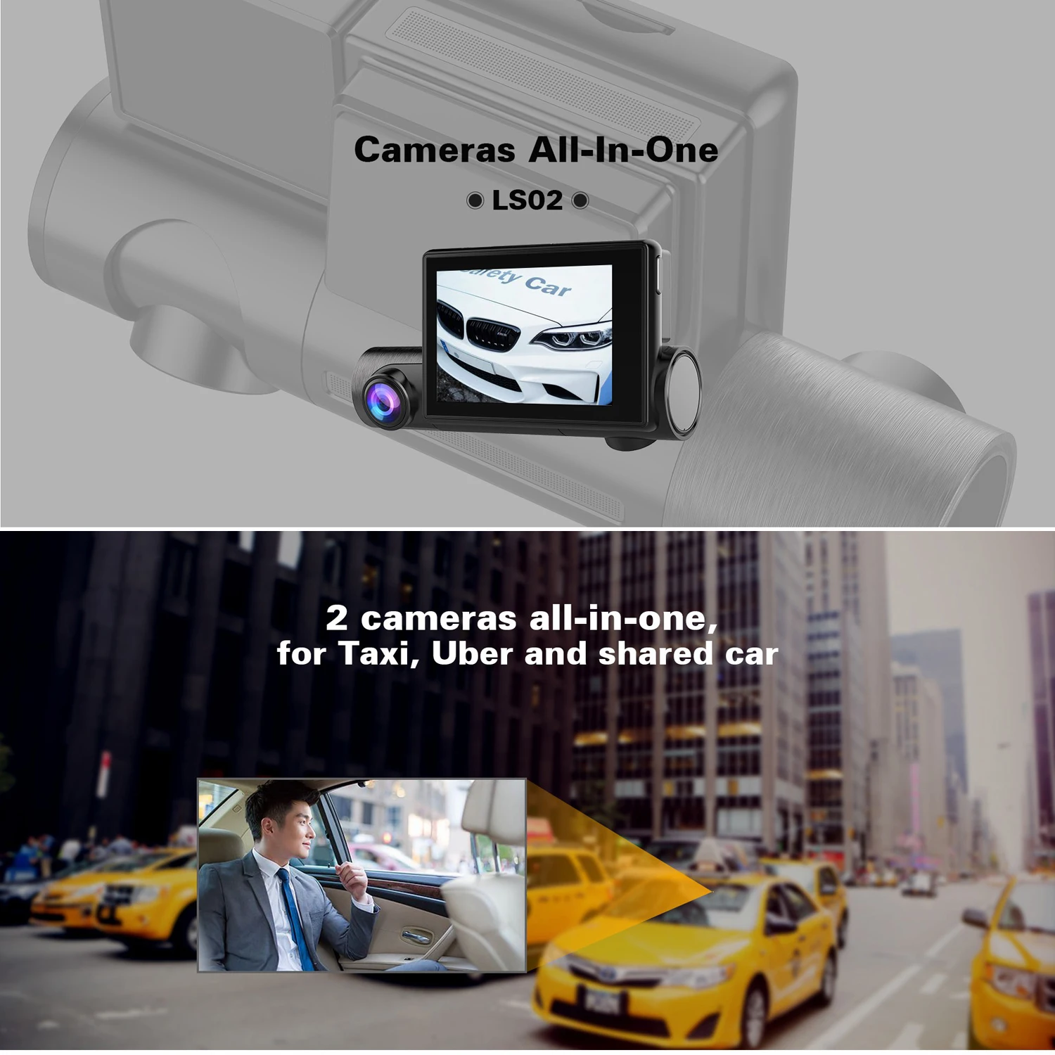 Автомобильный видеорегистратор с сенсорным экраном 3 0 дюйма GPS Wi Fi передней