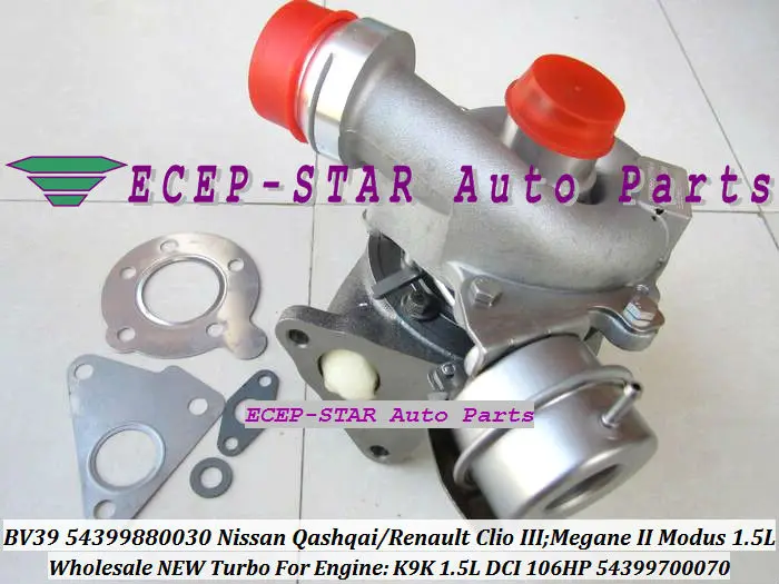 Турбо для Renault Modus Clio 3 Megane Scenic 2 Nissan Qashqai K9K 1 5 л DCI бесплатная доставка BV39 54399880030