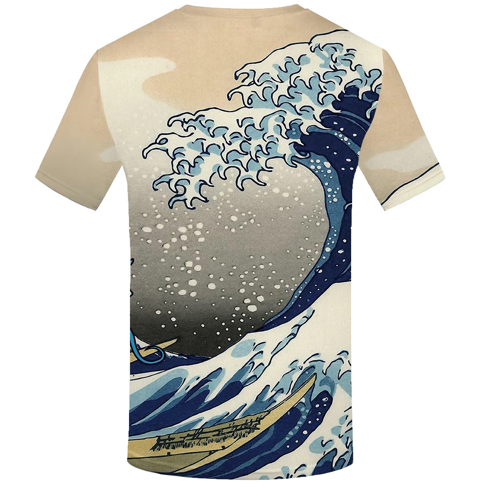 Футболка мужская с объемным рисунком рубашка в стиле Харадзюку паром