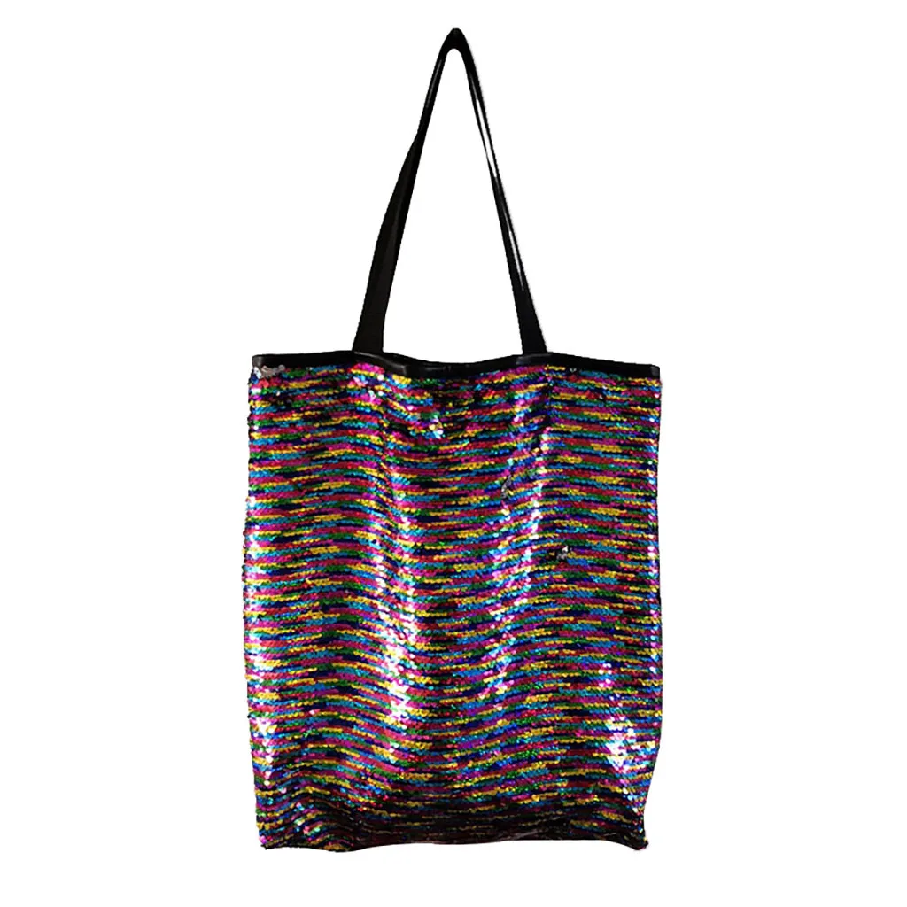luxury handbags women bags designer crossbody bags Women Sequins Colorful Shoulder Bag Princess Shopping Bling Handle Bag J19
