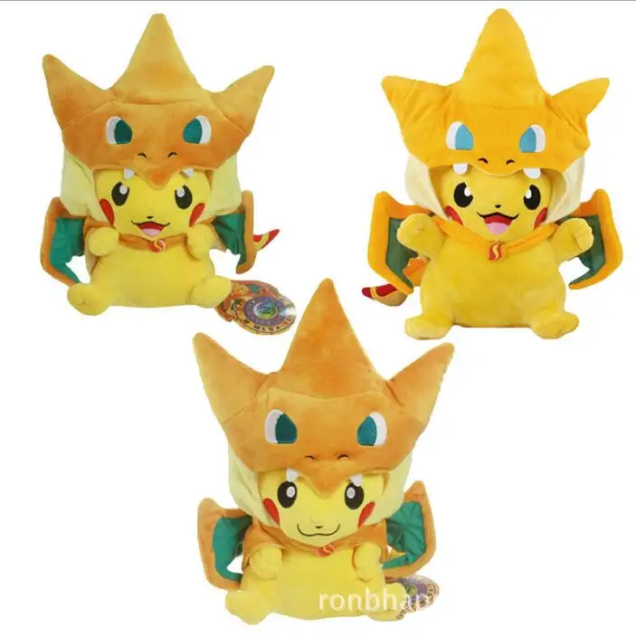 ПЭТ эльф COS Charizard Пикачу накидка моделирование плюшевые куклы|Мягкие игрушки
