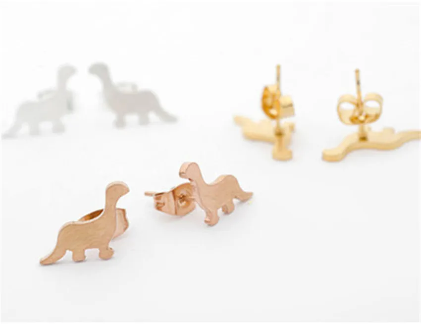 Винтаж Нержавеющая сталь Юрского периода животных Шарм Femme Jewelry цвета: