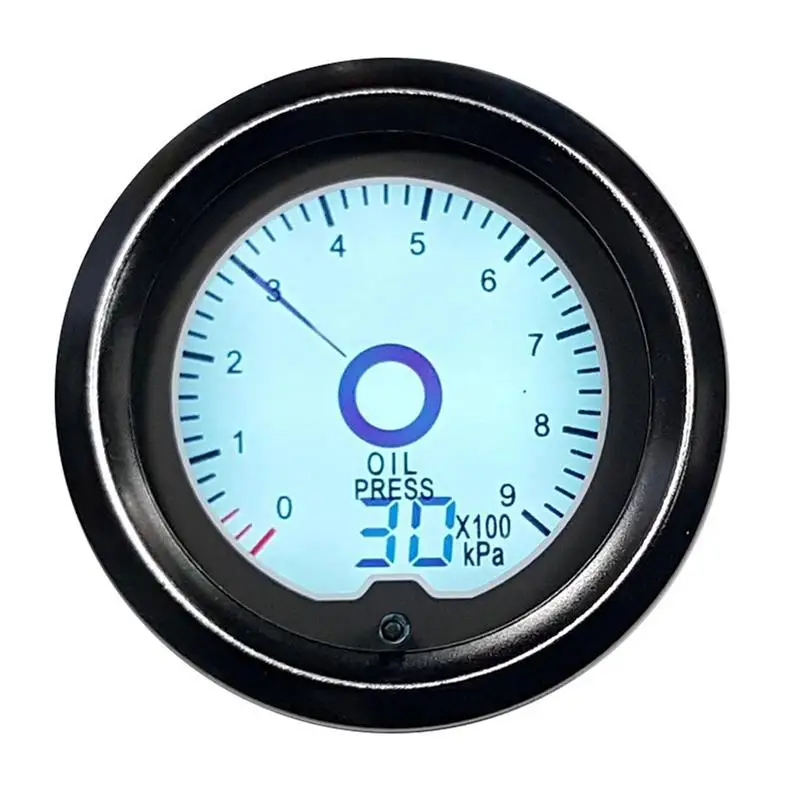Oil Pressure Gauges 52mm Boost gauge psi VacuumWater temp/Oil temp/Voltmeter/Tachometer RPM Car Gauge fuel meter auto sensor - Цвет: oil pressure gauge