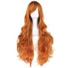 Женские длинные вьющиеся волосы Soowee, термостойкие парики для косплея оранжевого и коричневого цвета, вечерние аксессуары для волос, 20 цветов