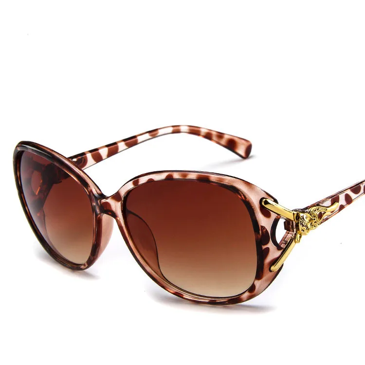 leopard print Zonnebril Dames солнцезащитные очки тенты для женщин новые овальные винтажные Ретро солнцезащитные очки Брендовые дизайнерские Hombre Oculos De Sol Feminino G98 - Цвет линз: leopard print