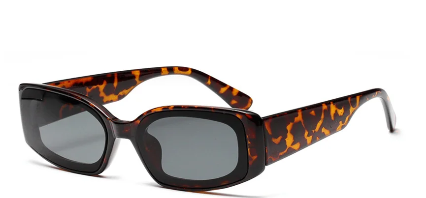 Leopard YOOSKE кошачий глаз солнцезащитные очки женские модные брендовые дизайнерские прямоугольные Солнцезащитные очки женские винтажные карамельные цвета очки оттенки - Цвет линз: Leopard