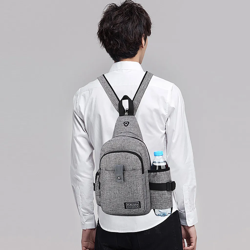 Новинка 2019 повседневная мужская нагрудная сумка из ткани Оксфорд в японском и