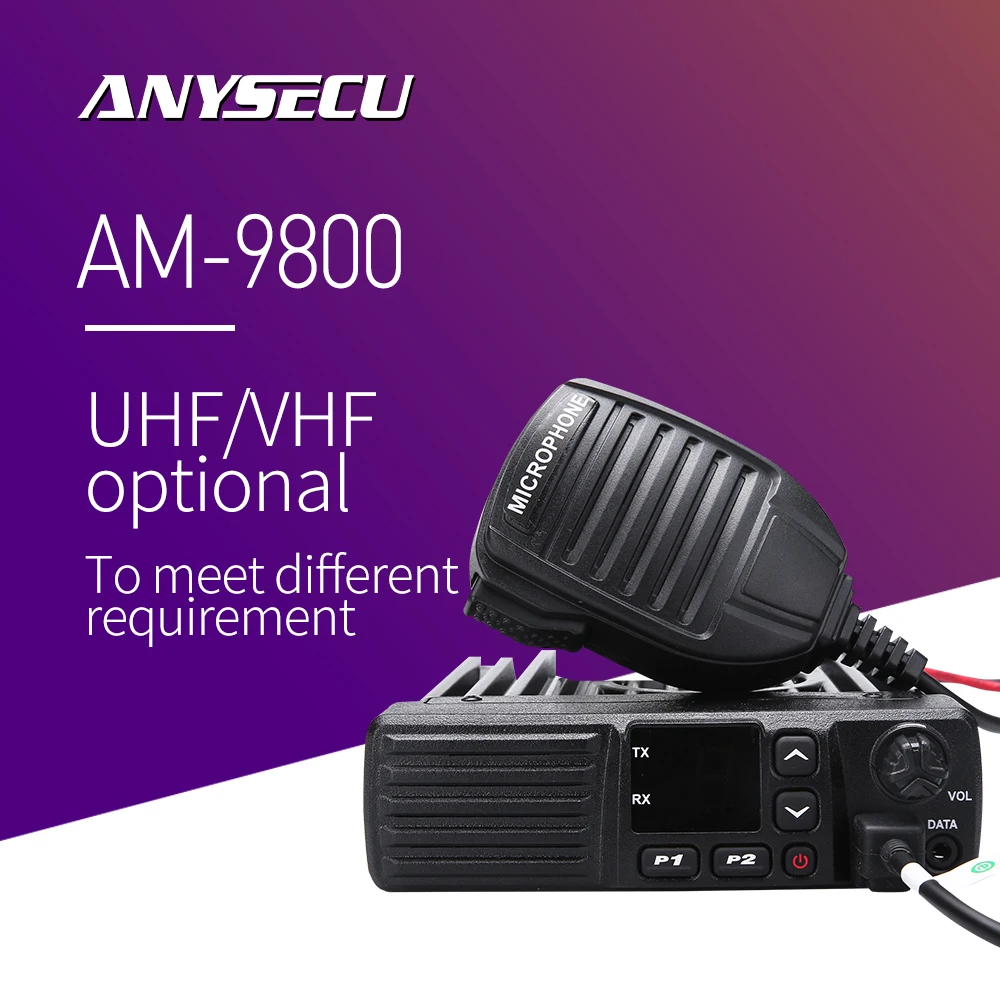 Автомобильная рация AM 9800 136 174 МГц 400 480 60 Вт Супер мощная Мобильная CTCSS/DCS/5 тон/2