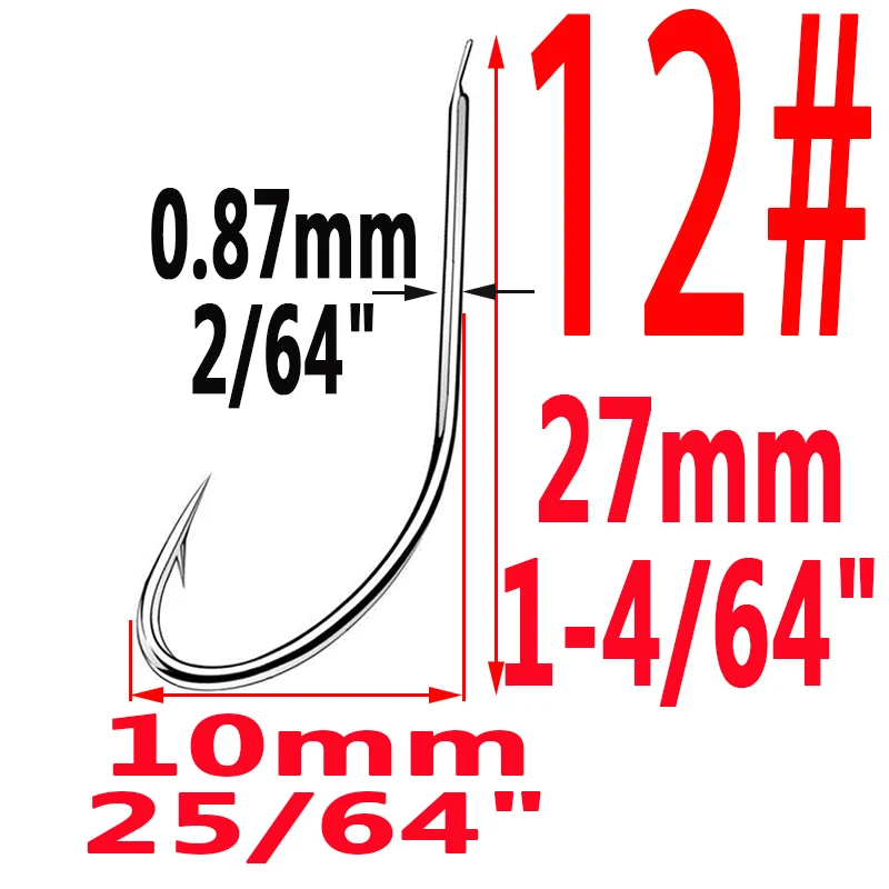 Size12 100pcs 100 шт./лот Iseama круглый крючок для ловли карпа размер 1# To14# кольцо глаз Япония рыболовный крючок крючки один крючок инструмент Pech - Цвет: Size12 100pcs