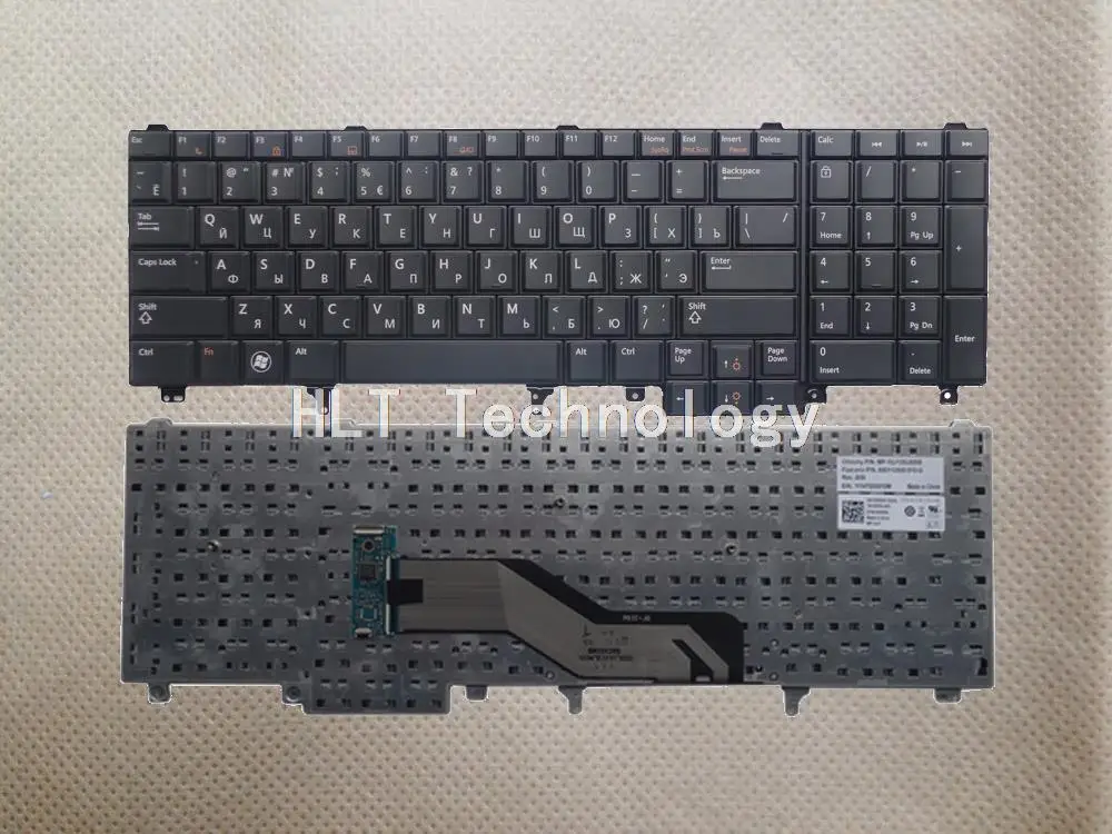 Оригинальная и новая черная Русская клавиатура для DELL E6520 E5520 M4600 M6600 E5530 E6530 M4700 M6700